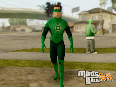 Skin Lanterna Verde para GTA San Andreas